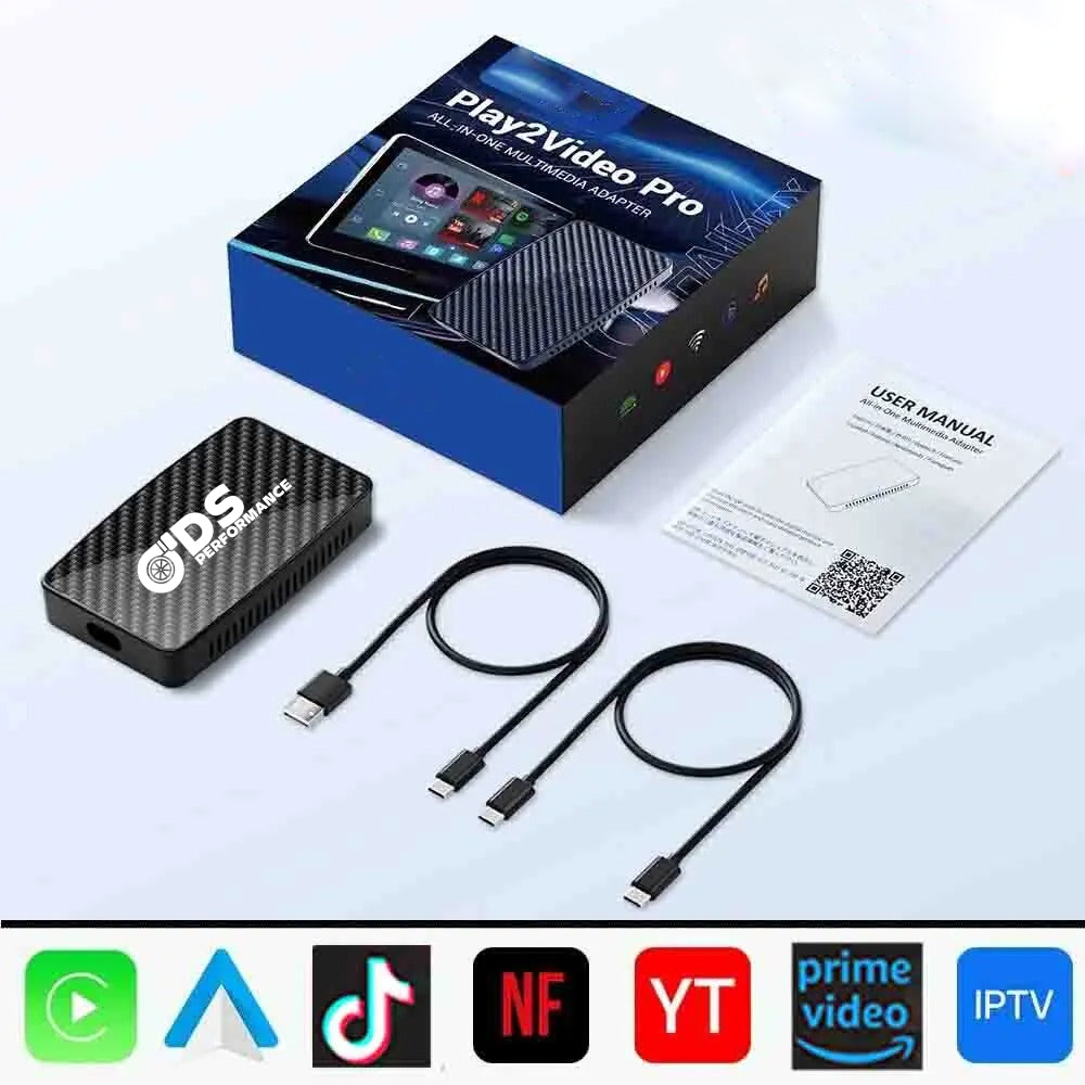 DS Performance AI Box – Netflix & YouTube im Auto | Wireless CarPlay & Android Auto Adapter
